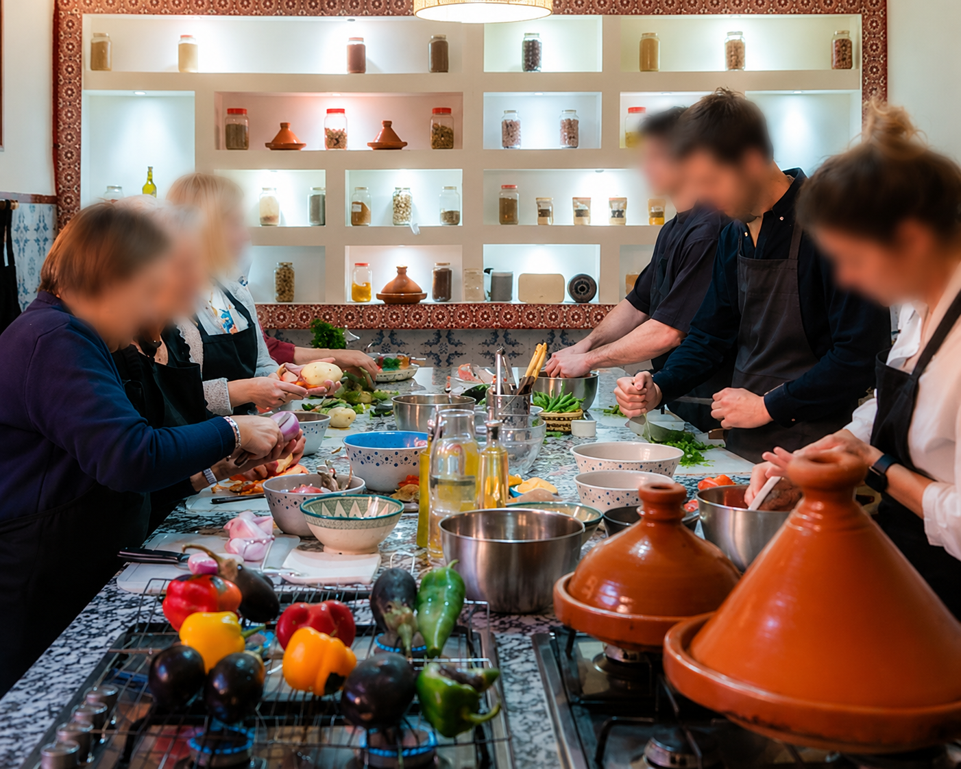 Atelier de cuisine marocaine en groupe