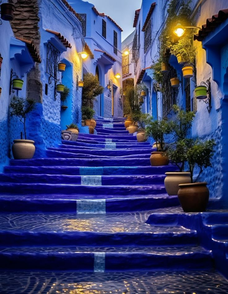 Escaliers bleus de Chefchaouen